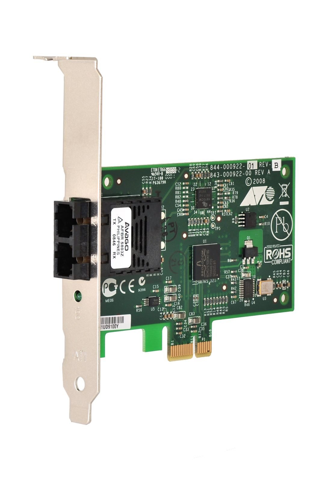 Allied Telesis PCI-EXPRESS PCIE X1 SECURE ADAP CARD WITH 100BASEFX (SC)IF IN IN Netzwerk-Adapter