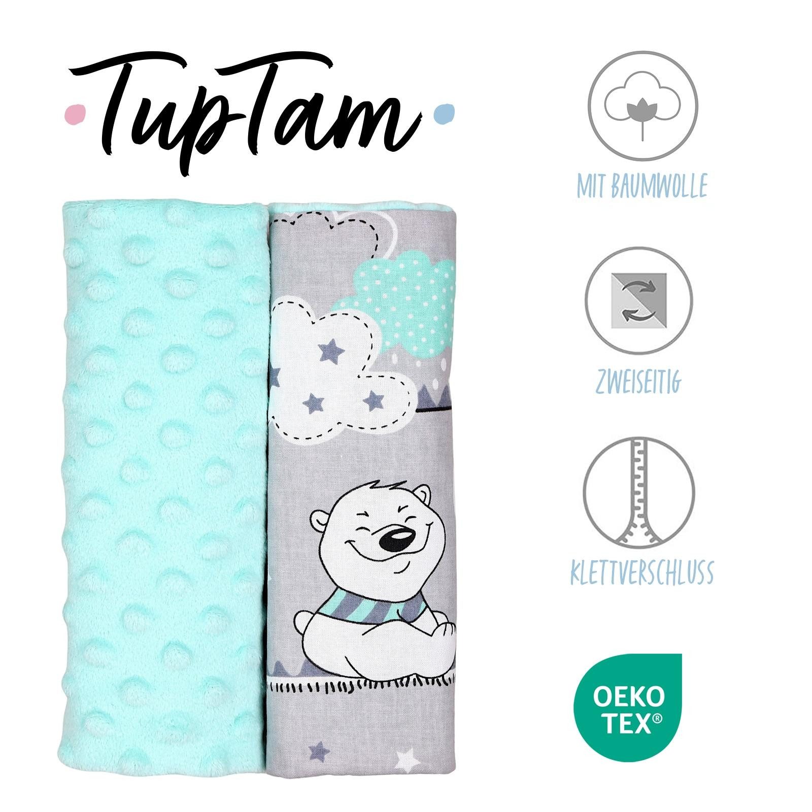 TupTam Kopfkissen TupTam Kinder Auto Gurtschutz Gurtschoner 2er Pack günstig online kaufen