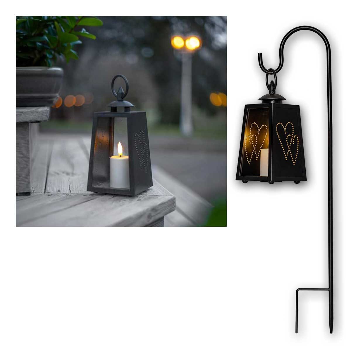STAR TRADING LED Laterne LED Laterne FLAMME, Timer, Outoor, flackernde Kerz