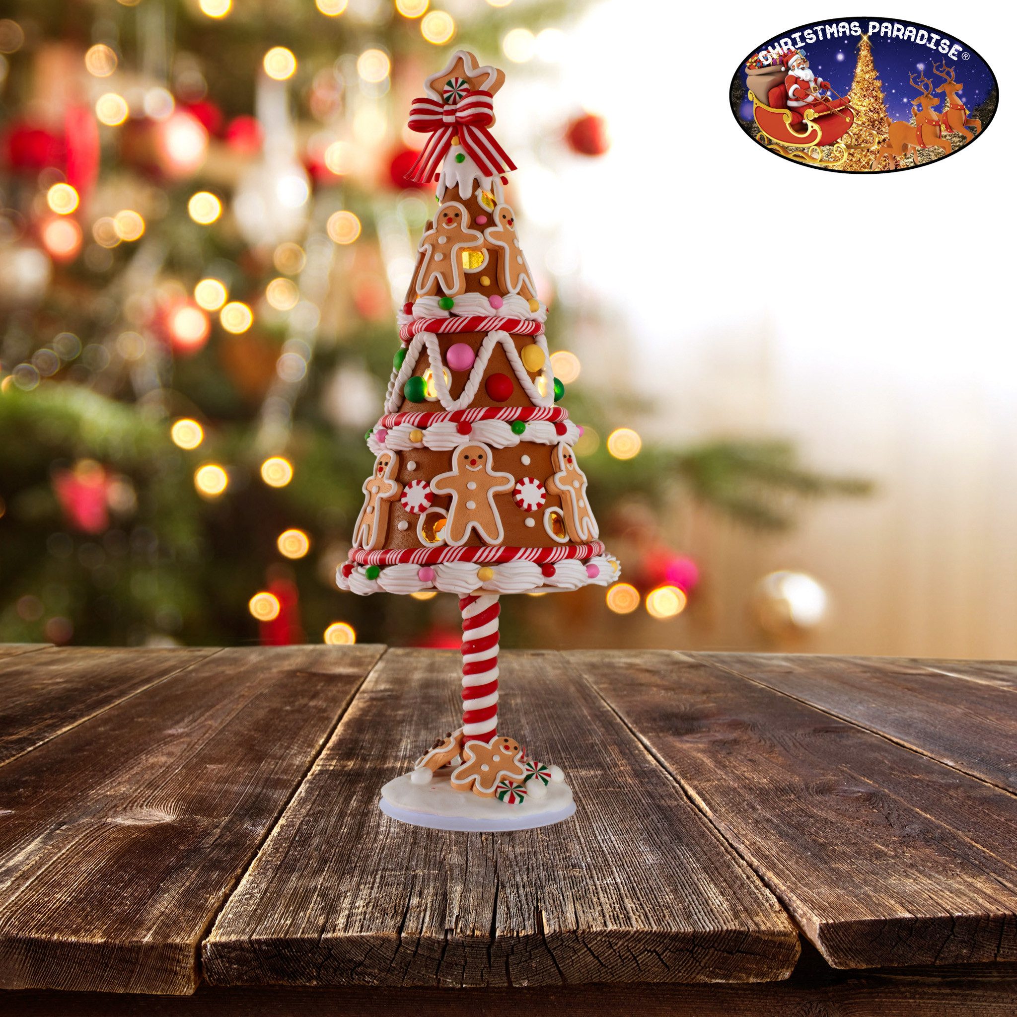 Christmas Paradise Dekobaum LED Lebkuchenbaum 33cm günstig online kaufen