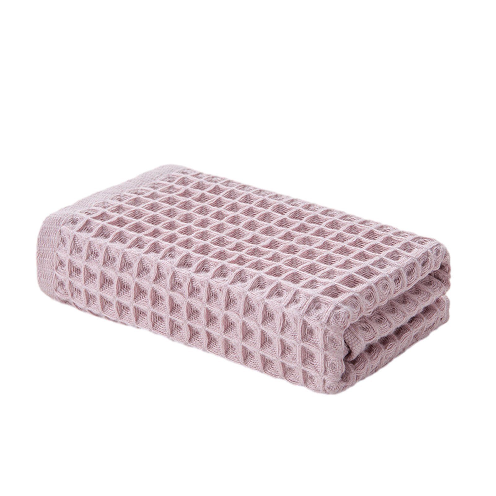 Blusmart Handtuch Set Waffel-Gesichtswaschlappen Für Erwachsene, Schnell Trocknendes pink