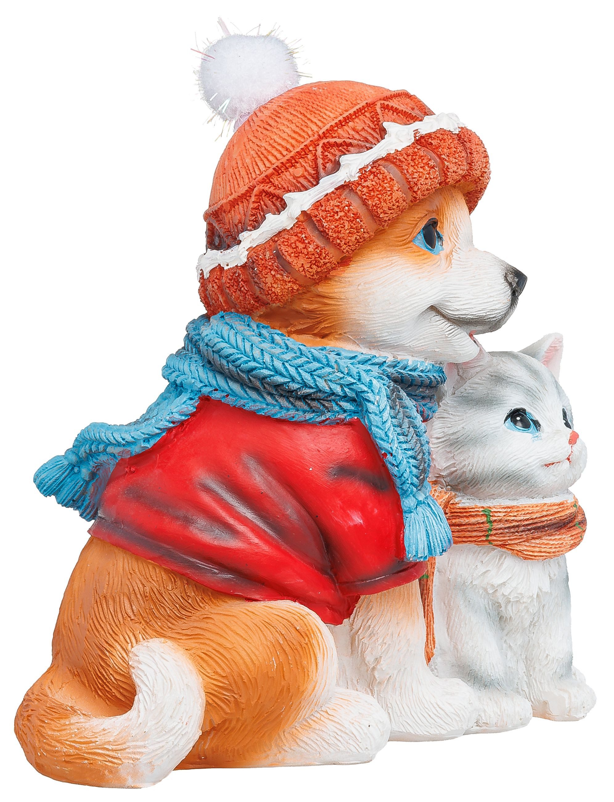 SIKORA Weihnachtsfigur Hund & Katze Deko Figur für Weihnachten und Winter D günstig online kaufen
