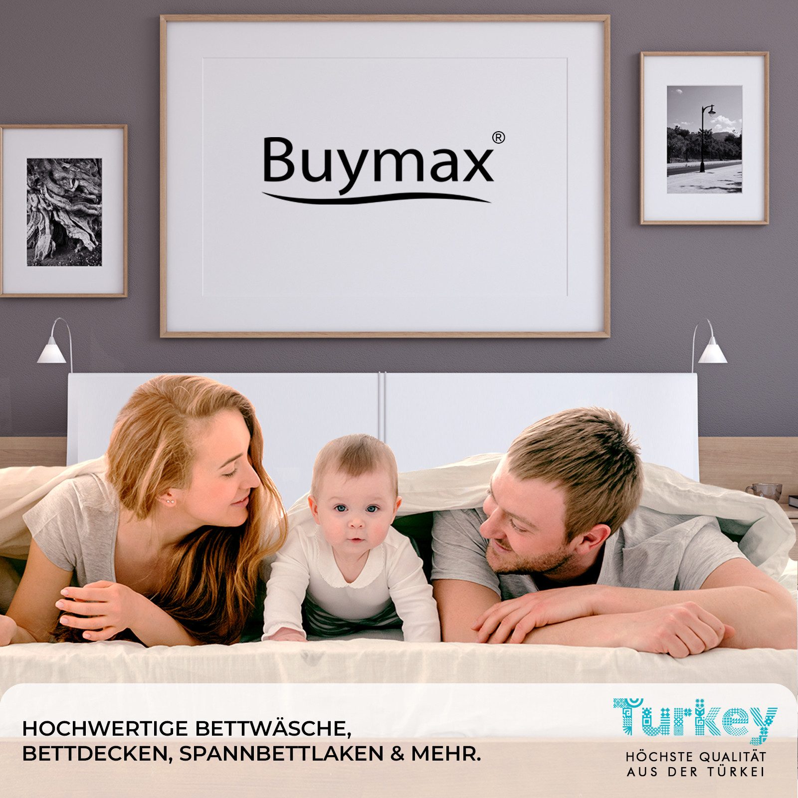 Buymax Spannbettlaken Premium Velours aus 80% Baumwolle, Velours, Gummizug: Rundumgummi, (1 Stück), Pflegeleicht und Atmungsaktiv in Verschiedenen Farben und Gr – Bild 5 von 5