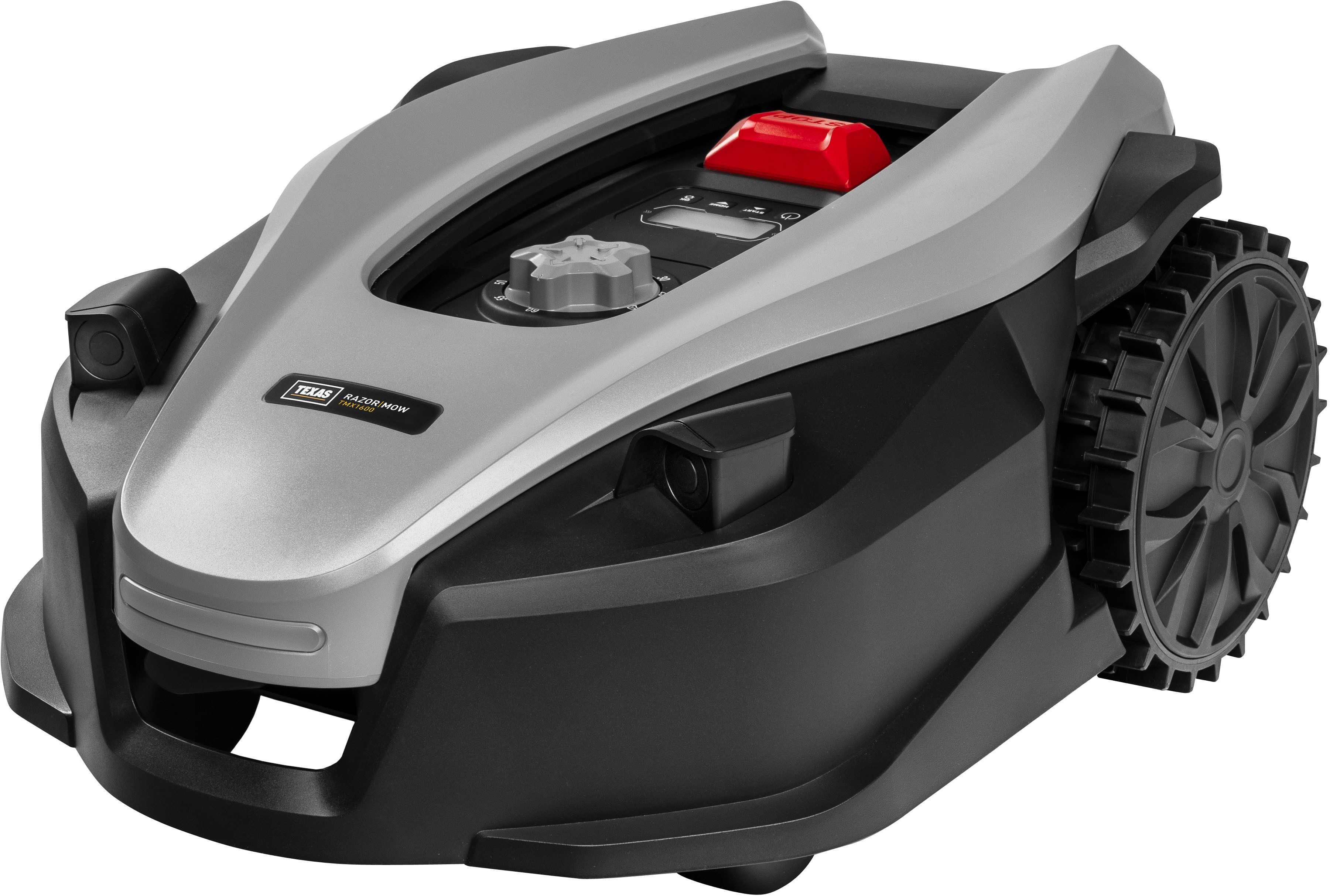 Texas Rasenmähroboter TMX1600, bis 1600 m² Rasenfläche, mit Ladestation, eingebautem Akku, Begrenzungskabel