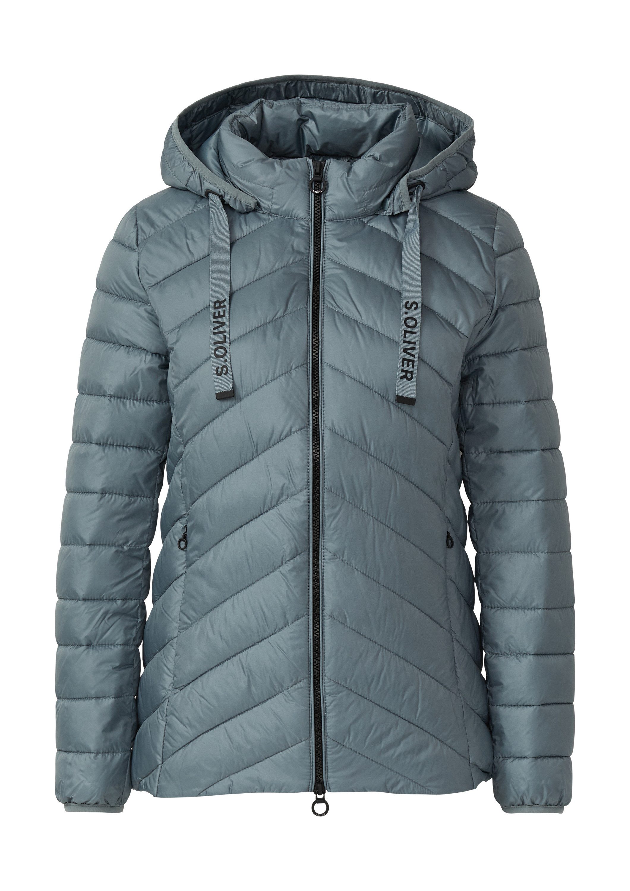 s.Oliver Funktionsjacke Outdoor-Jacke Steppjacke mit abnehmbarer Kapuze