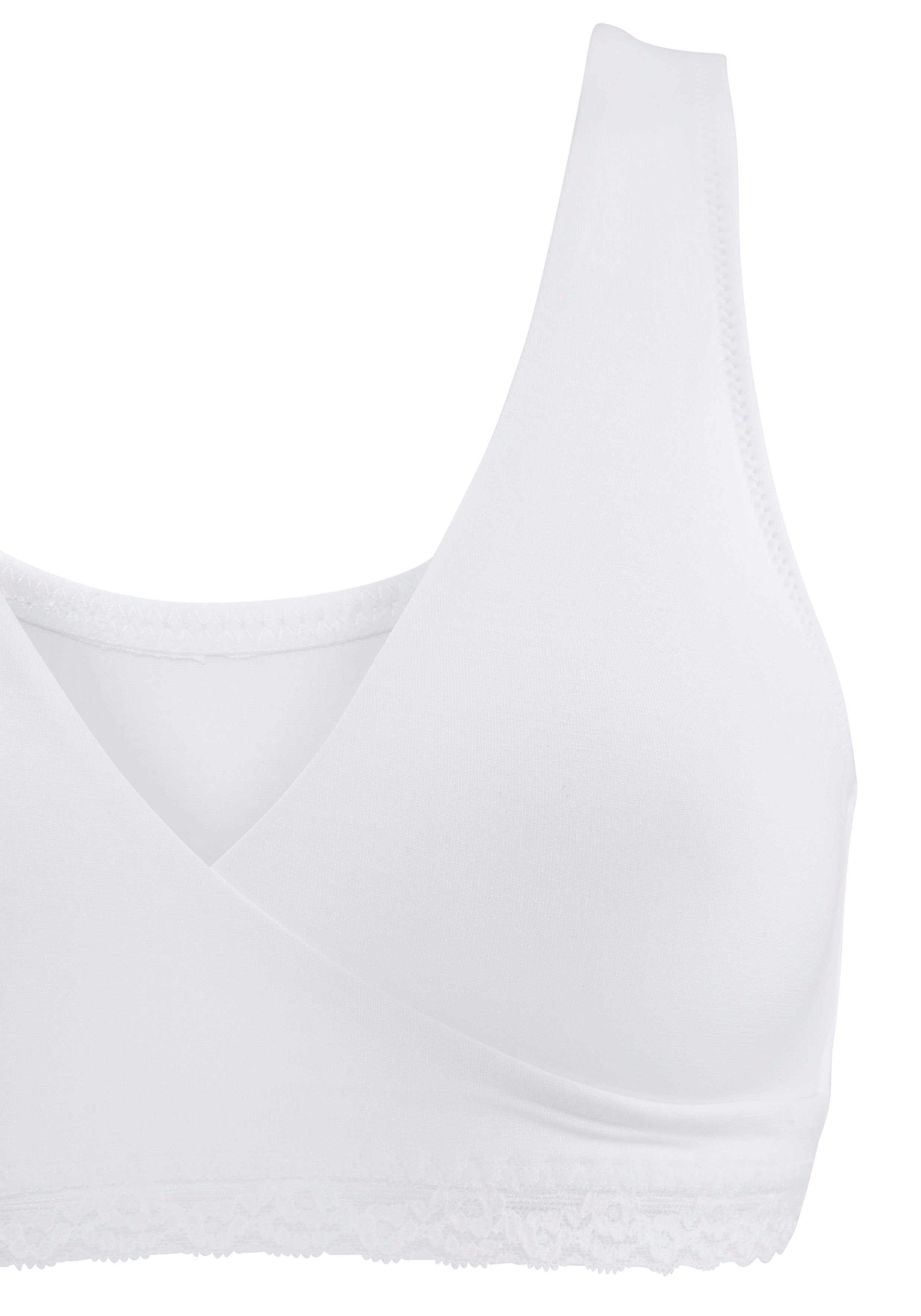 petite fleur by Lascana Soft-BH (Packung, 2 Stück) ohne Bügel auch als Schlaf-BH oder Still-BH geeignet