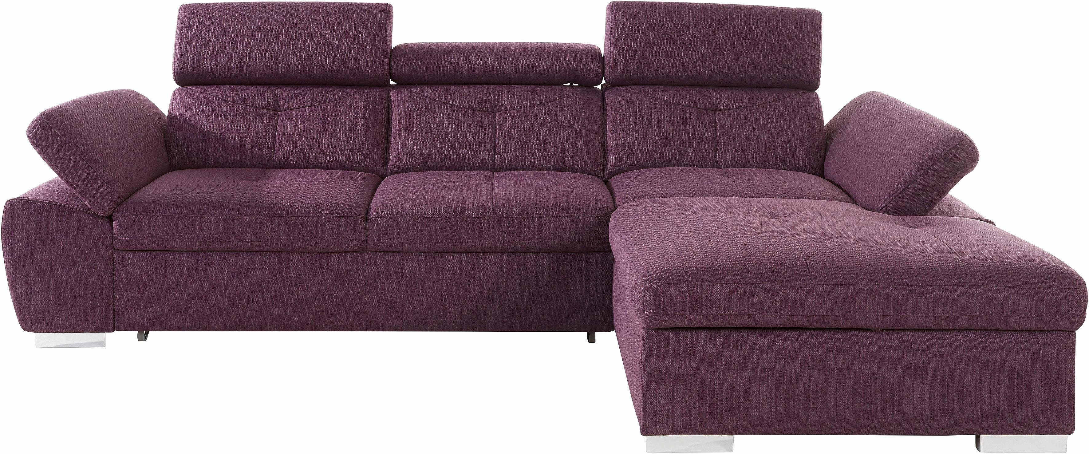 exxpo - sofa fashion Ecksofa "Spring, super bequem, mit Armteil- und Kopfte günstig online kaufen
