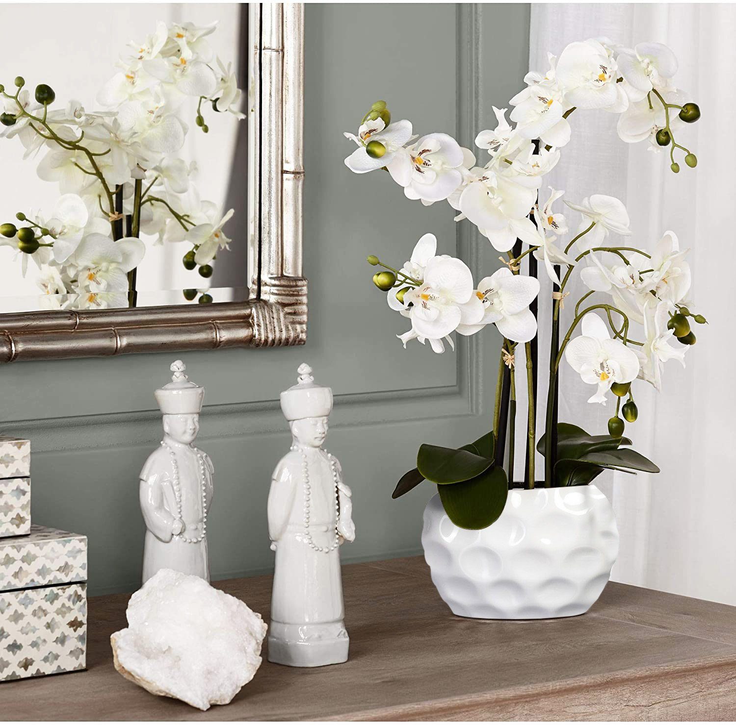 Kunstorchidee Kunstpflanze Orchidee Orchidee, Creativ green, Höhe 55.00 cm, im Keramiktopf