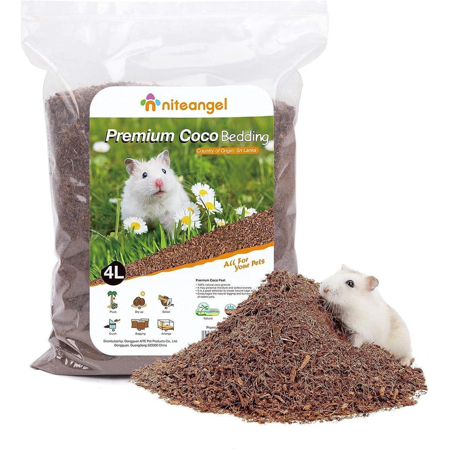 LuxusKollektion Kleintierstreu Hamsterstreu Kokos Zwerghamster Rennmäuse Mäuse Degus soft bedding