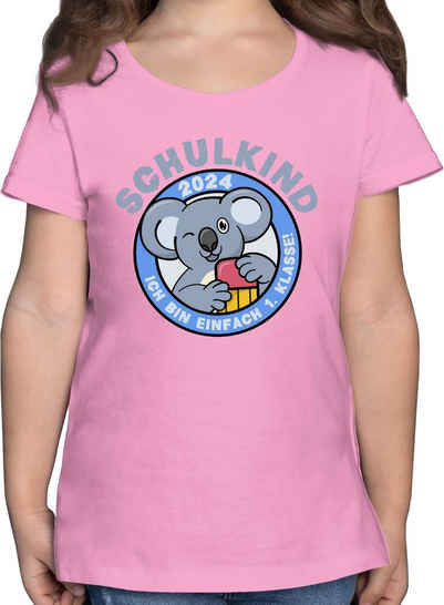 Shirtracer T-Shirt Schulkind 2024 Ich bin einfach 1. Klasse Koala Einschulung Mädchen