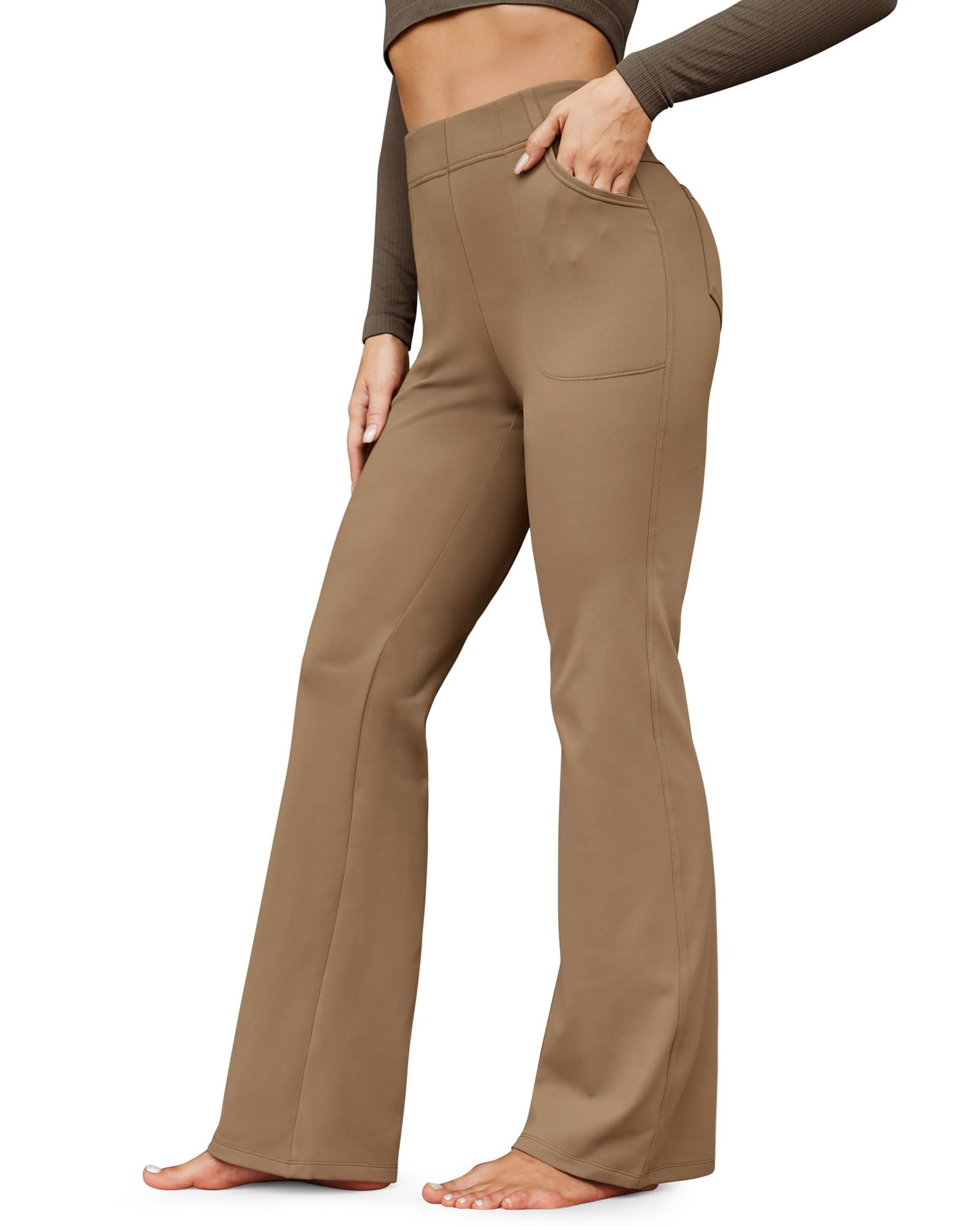 G4Free Thermohose G4Free Damen Winter Gefüttert Schlaghose Hohe Taille Yoga günstig online kaufen