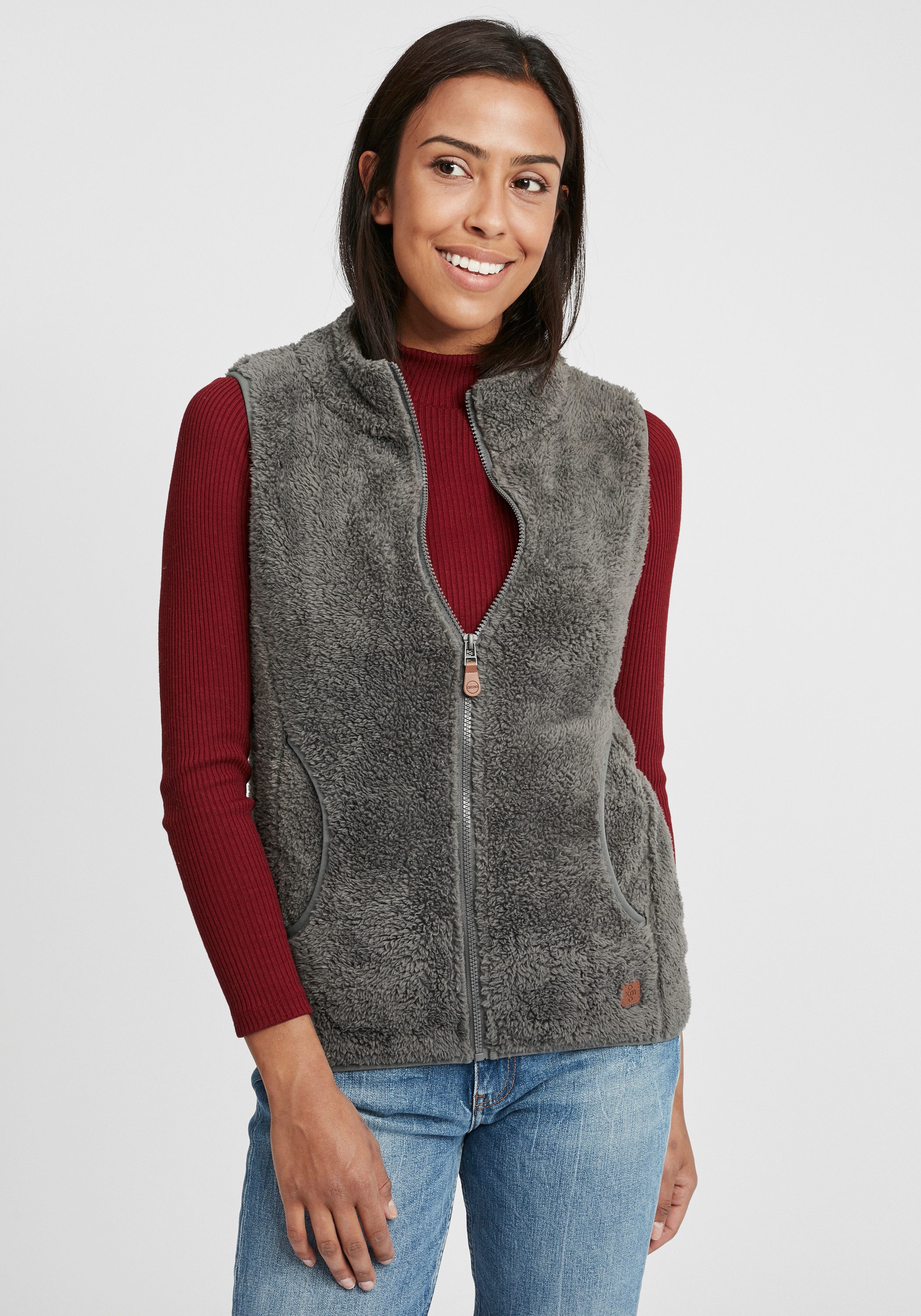 OXMO Sweatweste OXTheri Weste aus Teddy-Fleece günstig online kaufen