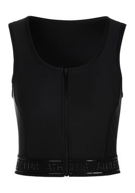 LASCANA ACTIVE Crop-Top -Sporttop mit Reißverschluss und Ringerrücken