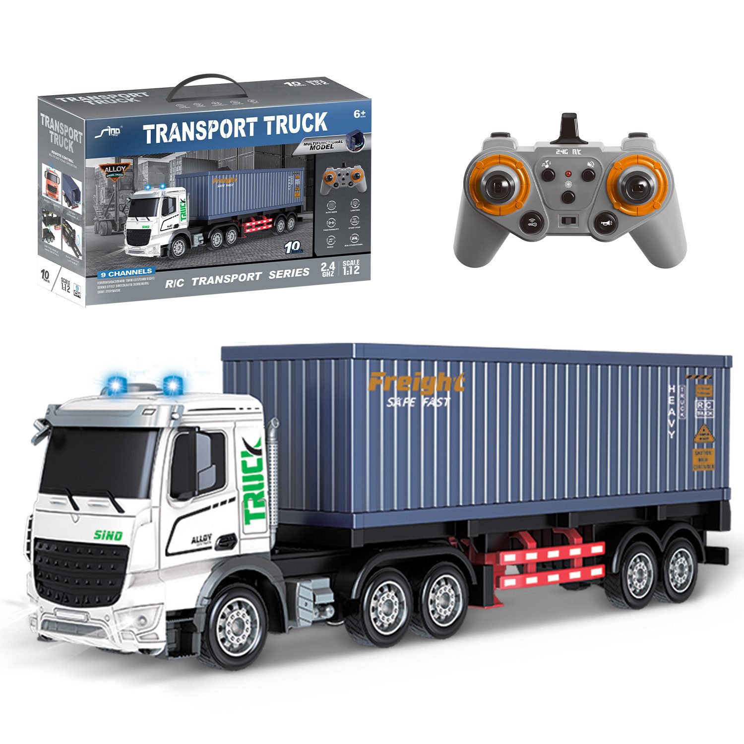 Esun RC-Auto RC LKW Spielzeug, 1:12 Ferngesteuerter Truck mit Lichtern und günstig online kaufen