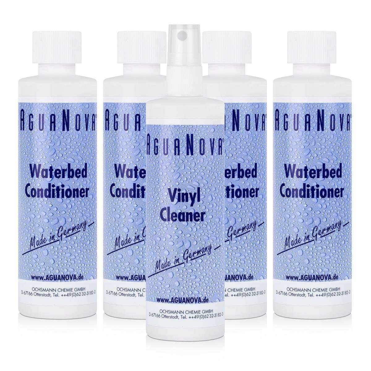 AguaNova, Wasserbett 4x AguaNova Wasserbett Conditioner, 1x Vinyl Cleaner