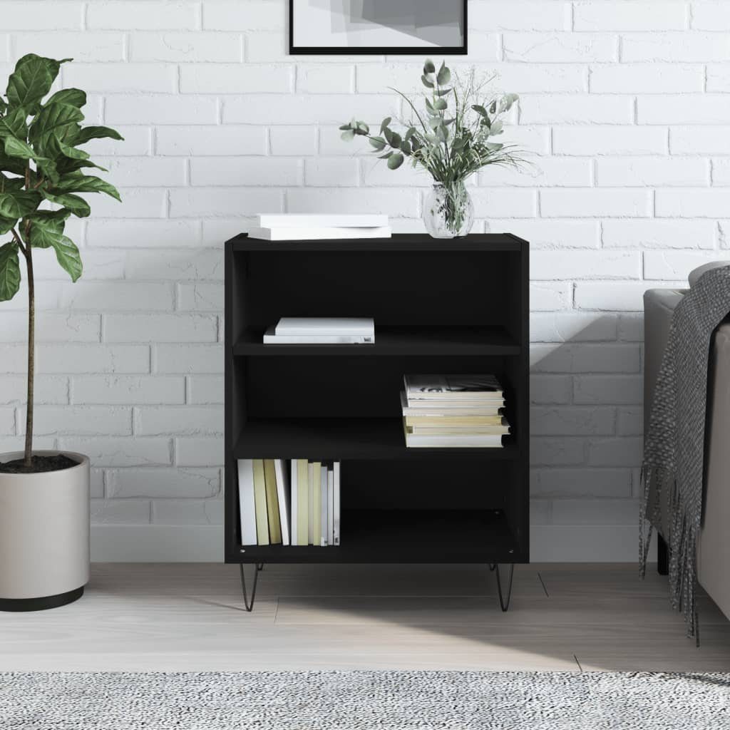 vidaXL Sideboard Sideboard Schwarz 57x35x70 cm Holzwerkstoff (1 St)