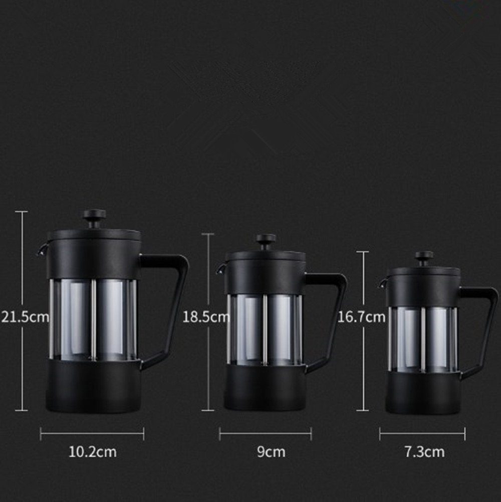 Kaffeebereiter wiederverwendbarem Press mit XDeer Kaffeekanne, Press,Kaffeekanne Griff,auch Filter, für Kanne 0.35l komfortablem Tee French
