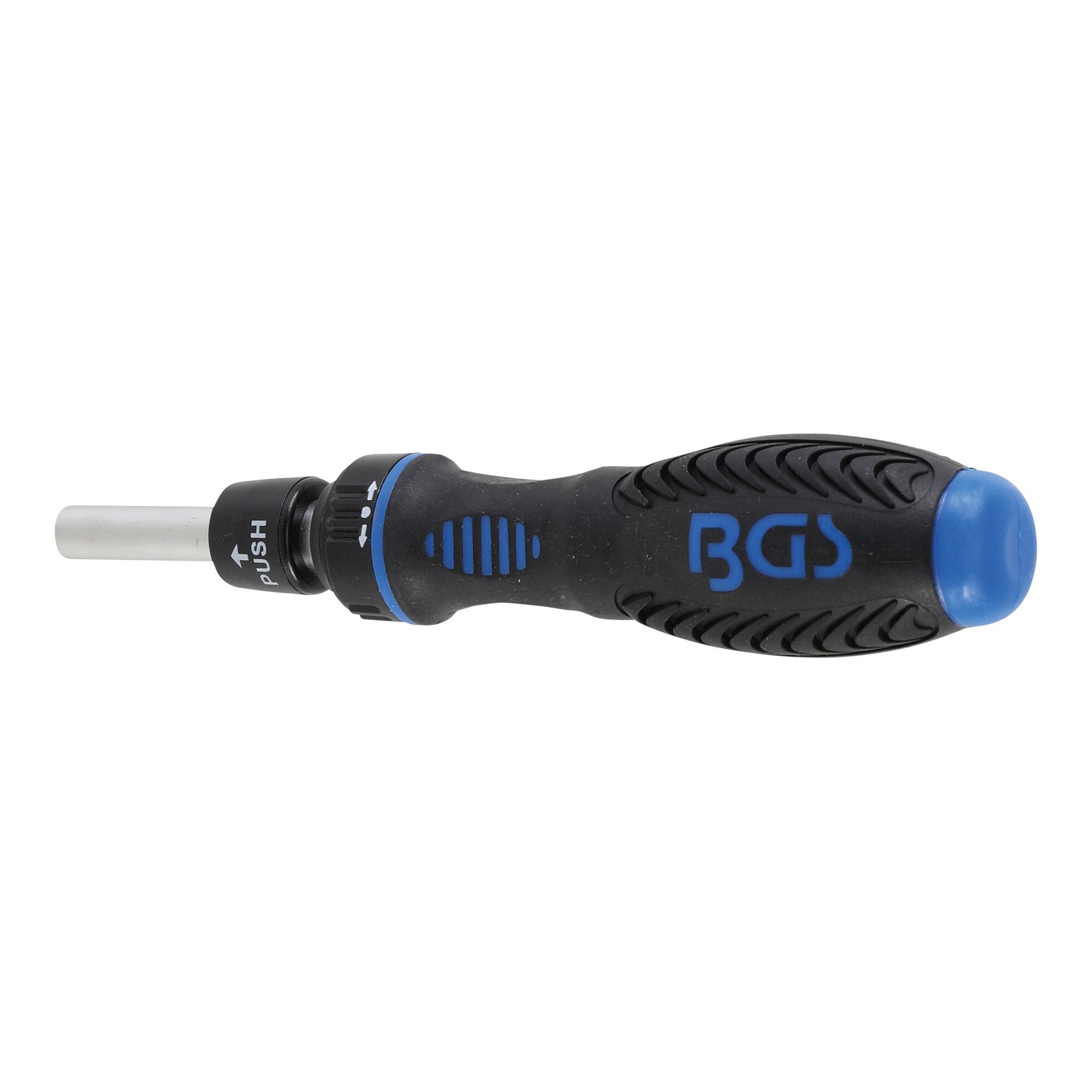 BGS technic Bithalter BGS Ratschen-Drehgriff für Bits, umschaltbar Abtrieb Innensechskant 6