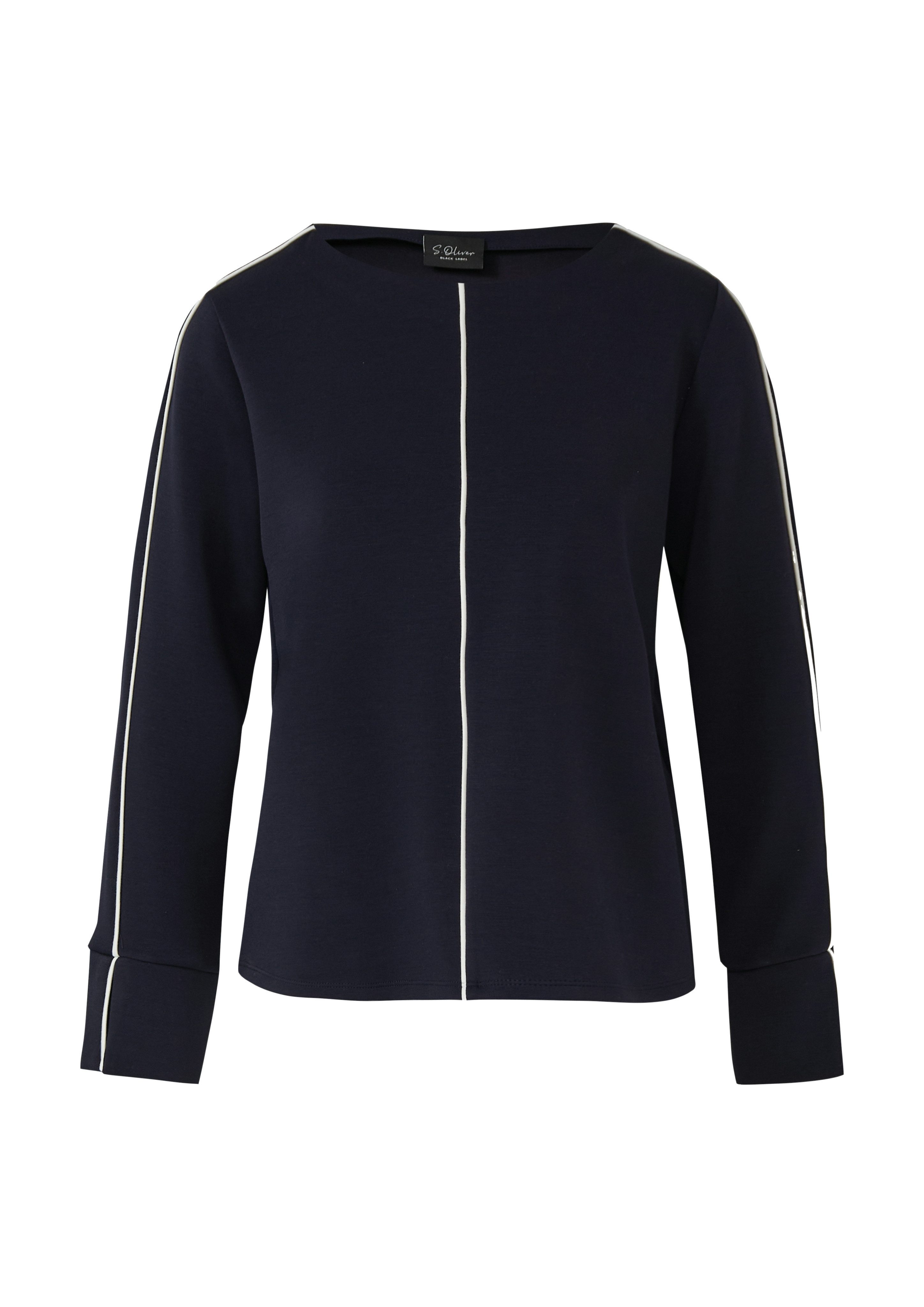 s.Oliver BLACK LABEL Sweatshirt U-Boot Ausschnitt