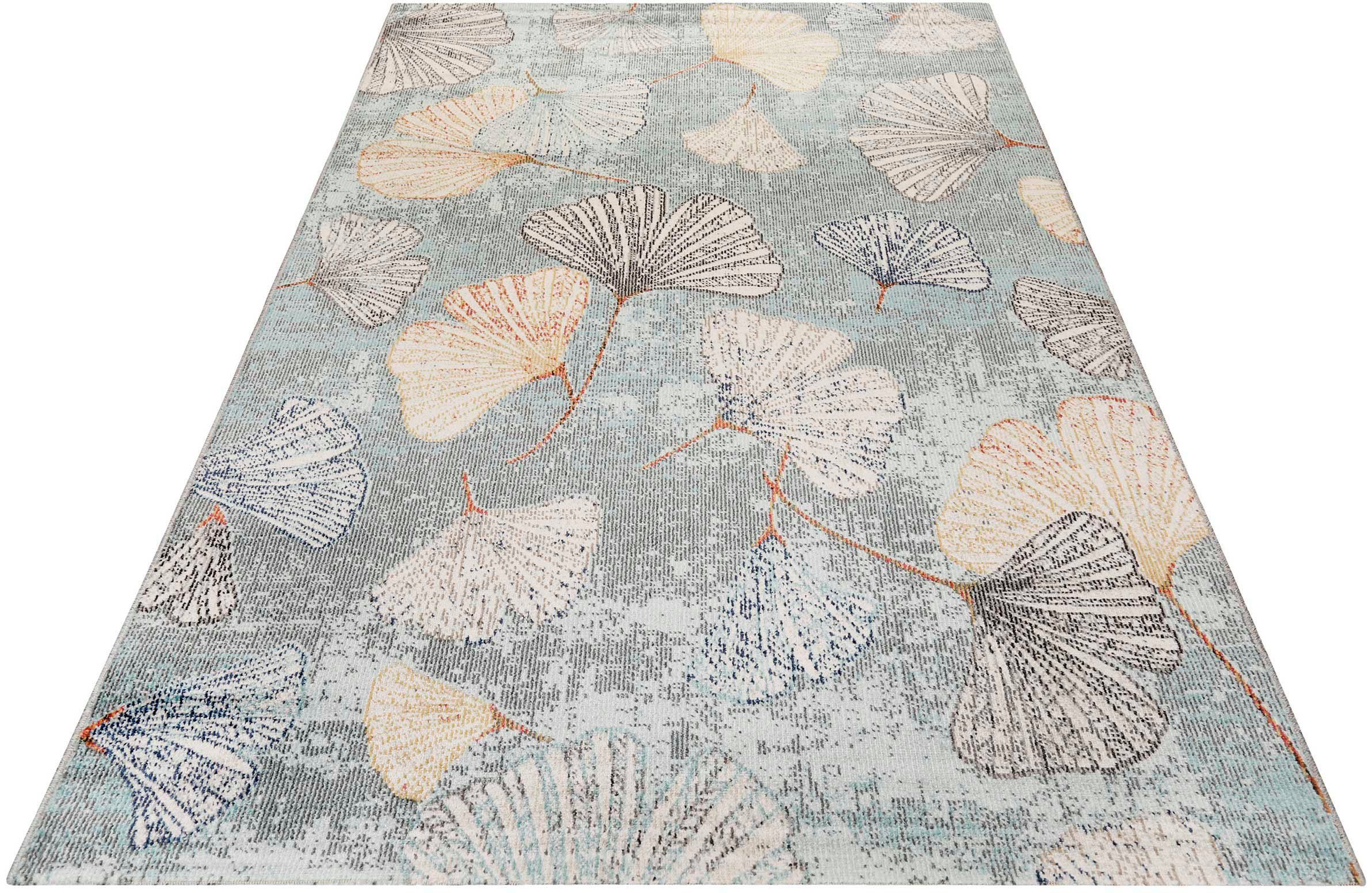 Esprit Outdoorteppich Rivera, ESP-20088, rechteckig, Höhe: 4 mm, In- und Outdoor geeignet, Florales Dessin, Terrasse, Balkon