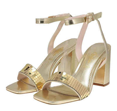 Buffalo CHARLOTTE GLAM Gold Zehentrenner Vegane Damen Sandalen