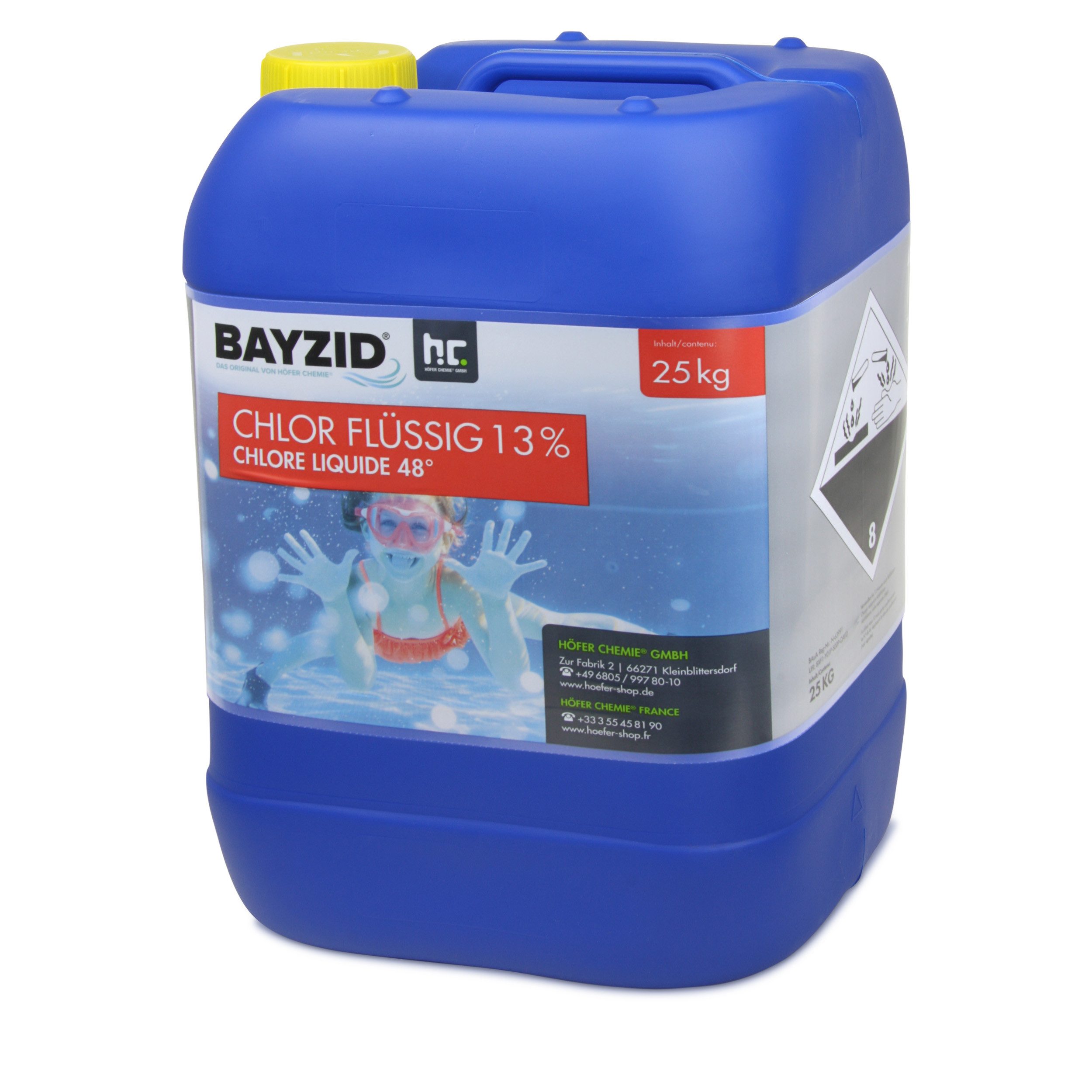 BAYZID Poolpflege 25 kg BAYZID® Chlor 13% flüssig