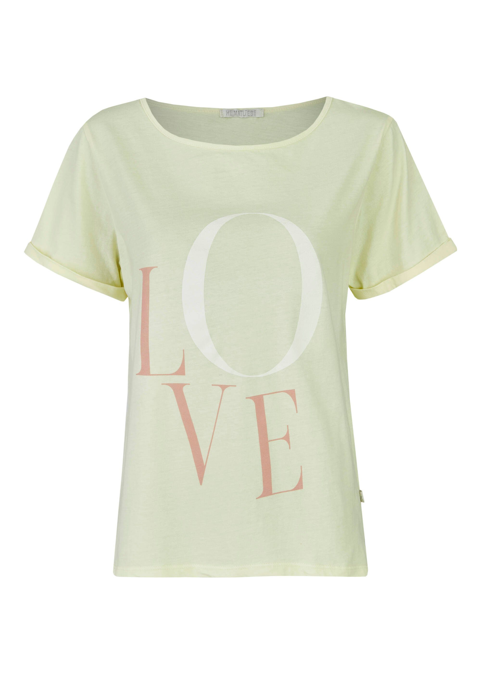 Heimatliebe T-Shirt Heimatliebe Damen T-Shirt mit "LOVE" Schriftprint