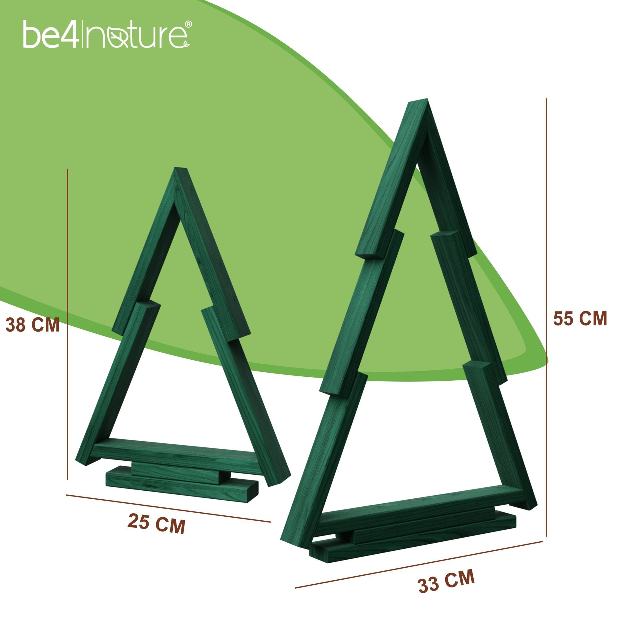 be4nature Osterfigur, Holz-Weihnachtsbaum Set 2 Stück, günstig online kaufen