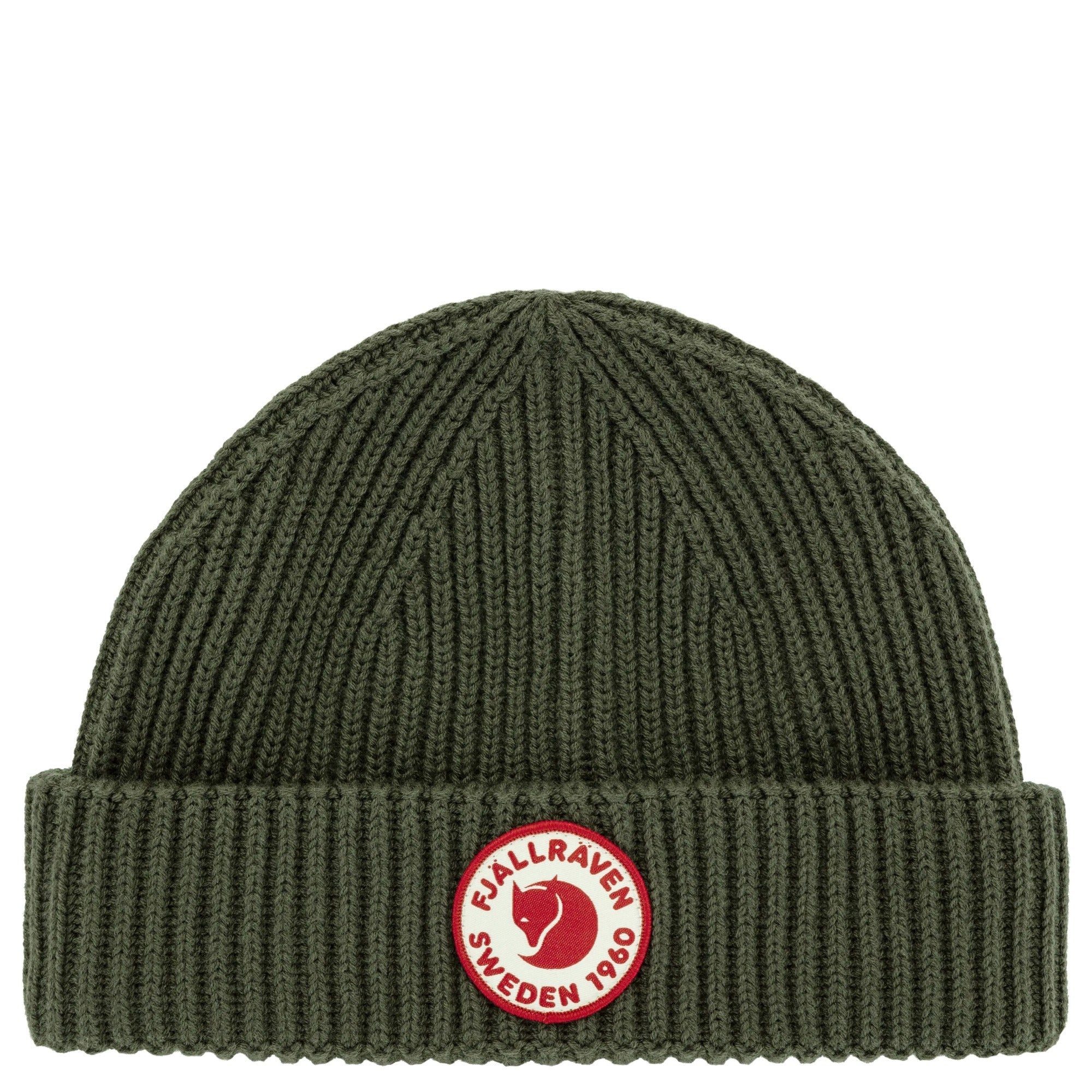 Fjällräven Strickmütze Lite Logo Hat - Mütze (deep forest) günstig online kaufen