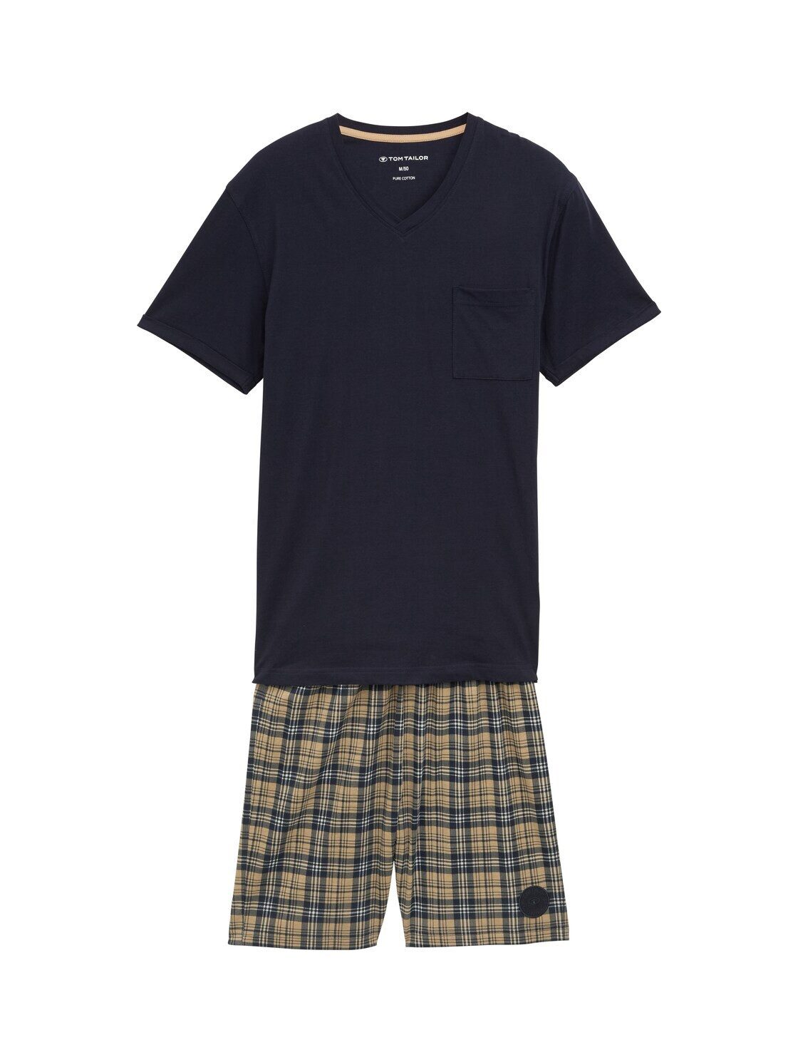 TOM TAILOR Pyjama Unterwäsche Pyjama-Set mit Karomuster günstig online kaufen