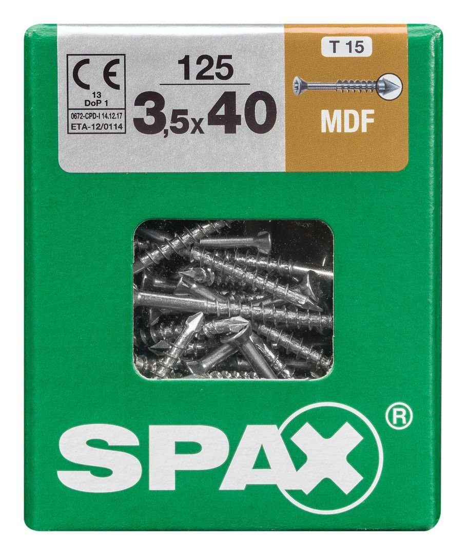 SPAX Holzbauschraube Spax Faserplattenschrauben 3.5 x 40 mm TX 15 - 125