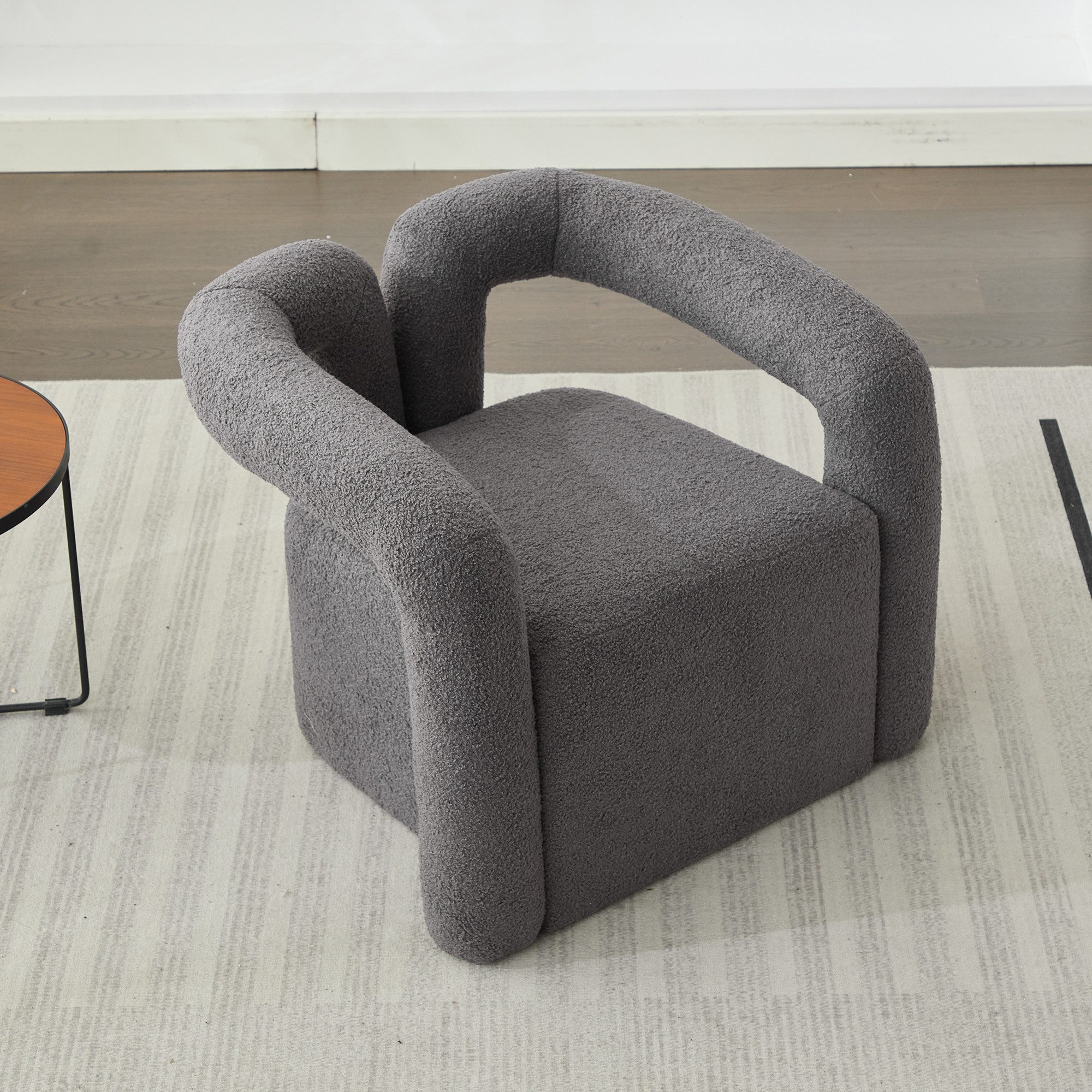 OKWISH Ohrensessel glatte gebogene Design (Wohnzimmersessel, günstig online kaufen