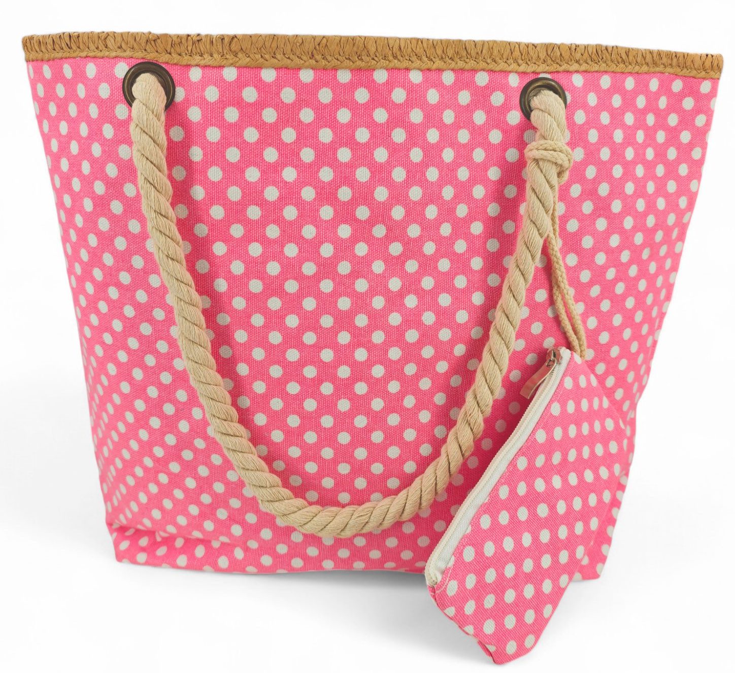 styleBREAKER Strandtasche Strandtasche mit Punkte Muster (1-tlg)