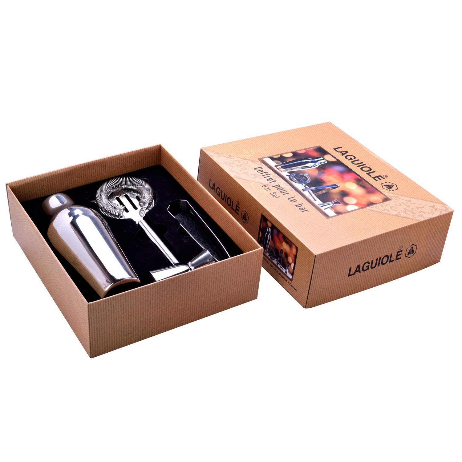 Laguiole Frankreich Cocktail Shaker Laguiole - Cocktailset (4 tlg), (4-tlg)