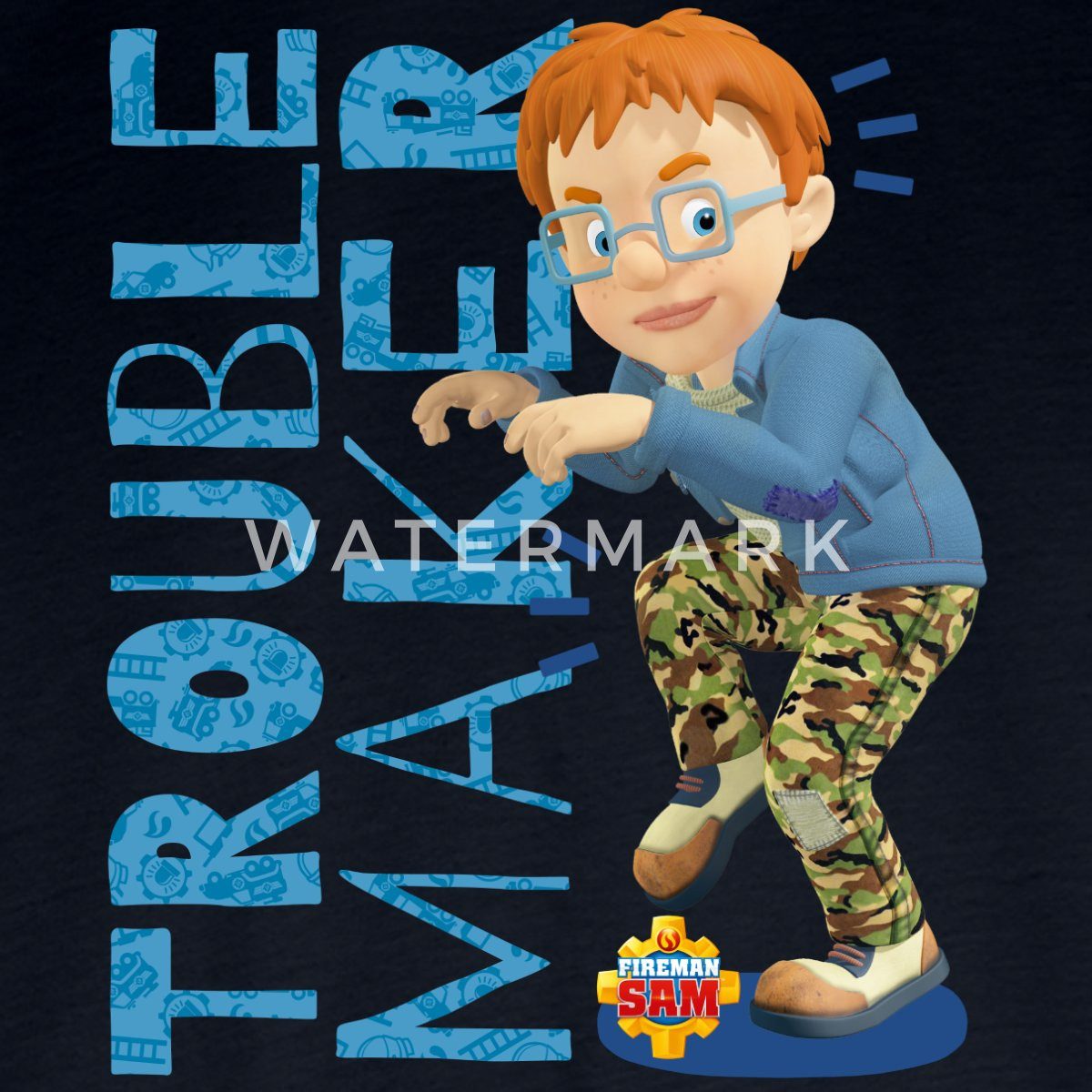 Spreadshirt T-Shirt Feuerwehrmann Sam™ Unruhestifter Norman Price Kinder Premium Langarmsh (1-tlg)