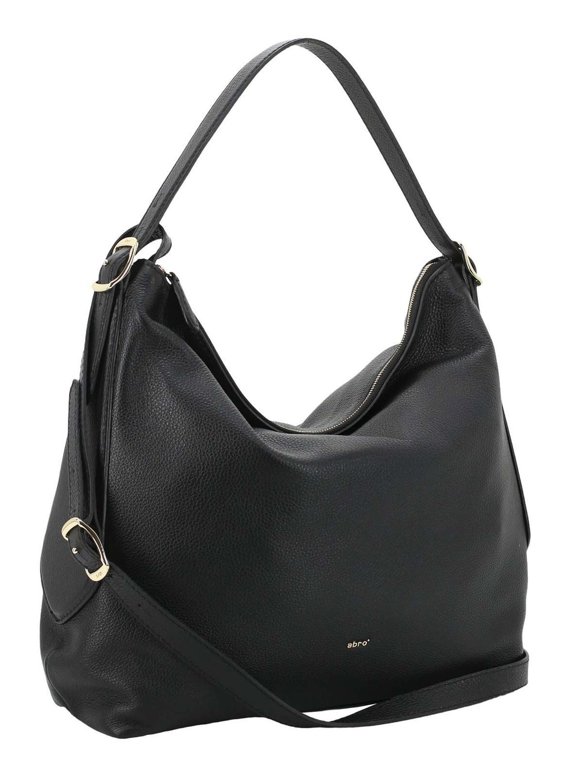 Abro Schultertasche Hobo Bag Carina, aus echtem Rindsleder