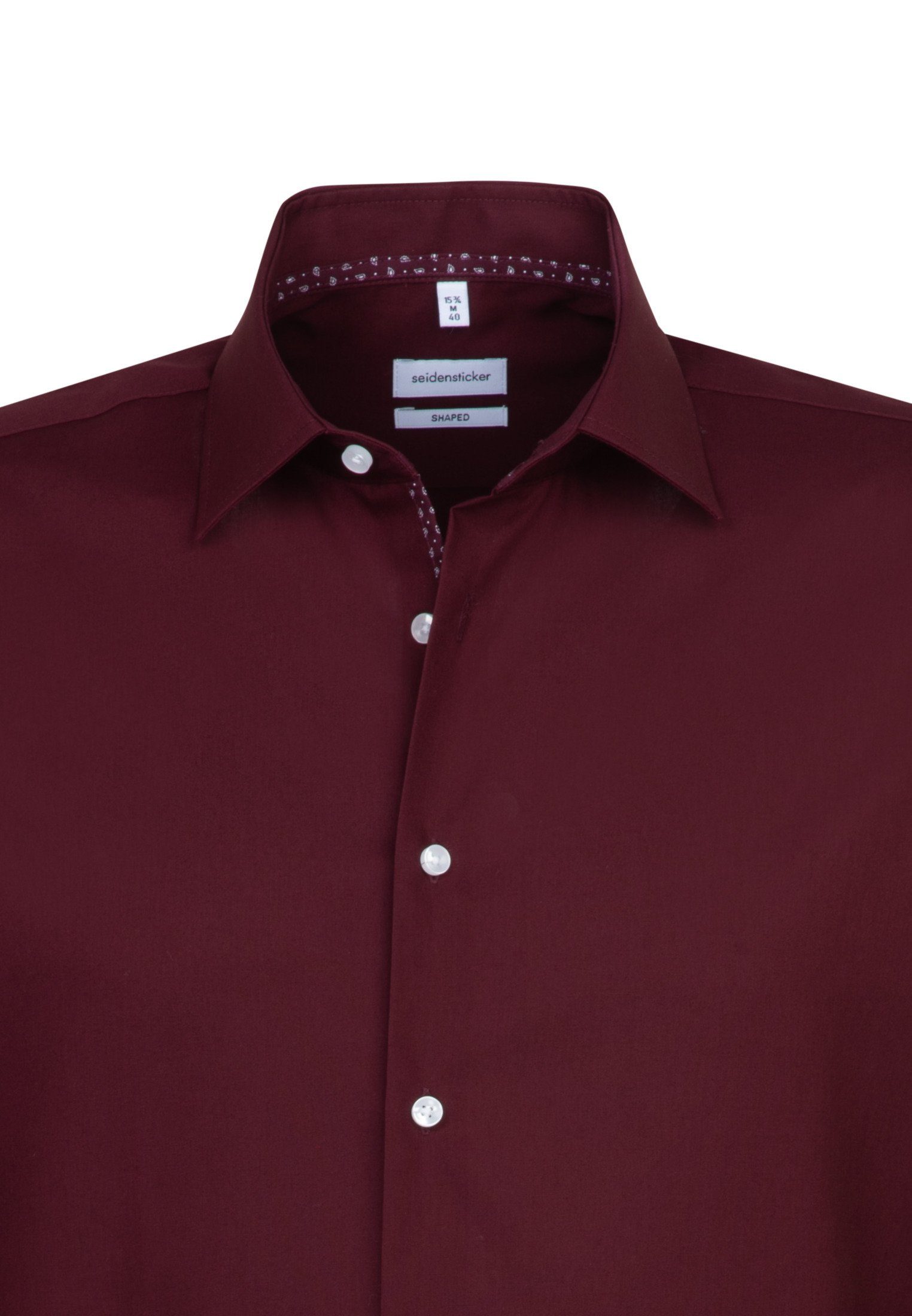 Herren Hemden seidensticker Businesshemd Shaped Shaped Langarm Kentkragen Uni