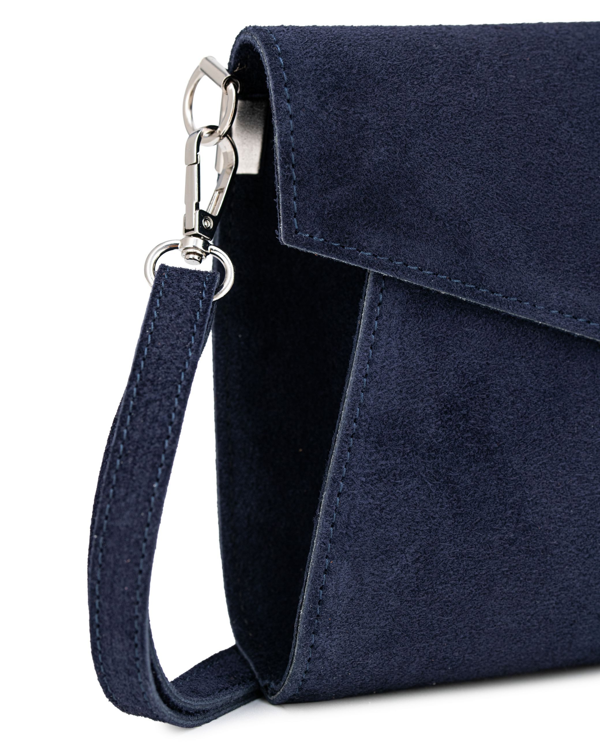 Caspar Clutch Leder Envelope Abendtasche Damen Tasche -PREMIUM LINE- Modell No.847, italienisches Wildleder, samtig weich, wahlweise im Metallic Look