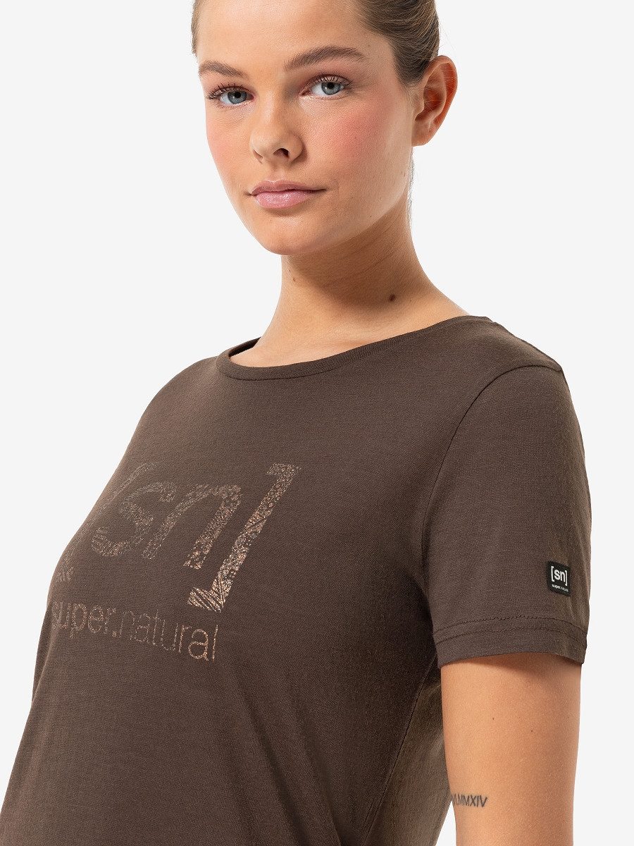 SUPER.NATURAL T-Shirt für Damen, Merino ARABESQUE günstig online kaufen