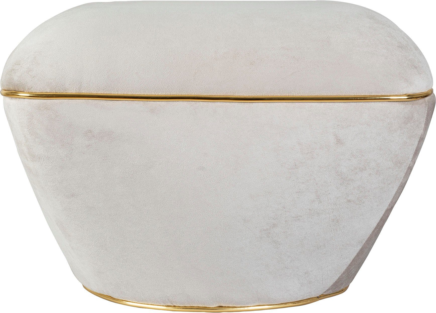 Kayoom Sitzhocker Hocker Contessa 125, vielseitig einsetzbarer Allrounder, elegante Form (1 St), komfortabel, hochqualitativ, pflegeleicht, elegante Form