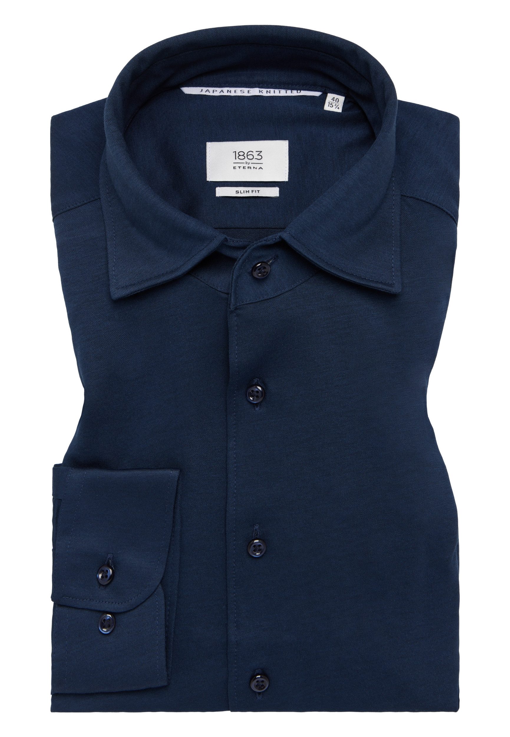 Eterna Businesshemd – büggelleichtes Slim Fit Businesshemd – Langarm Hemd für