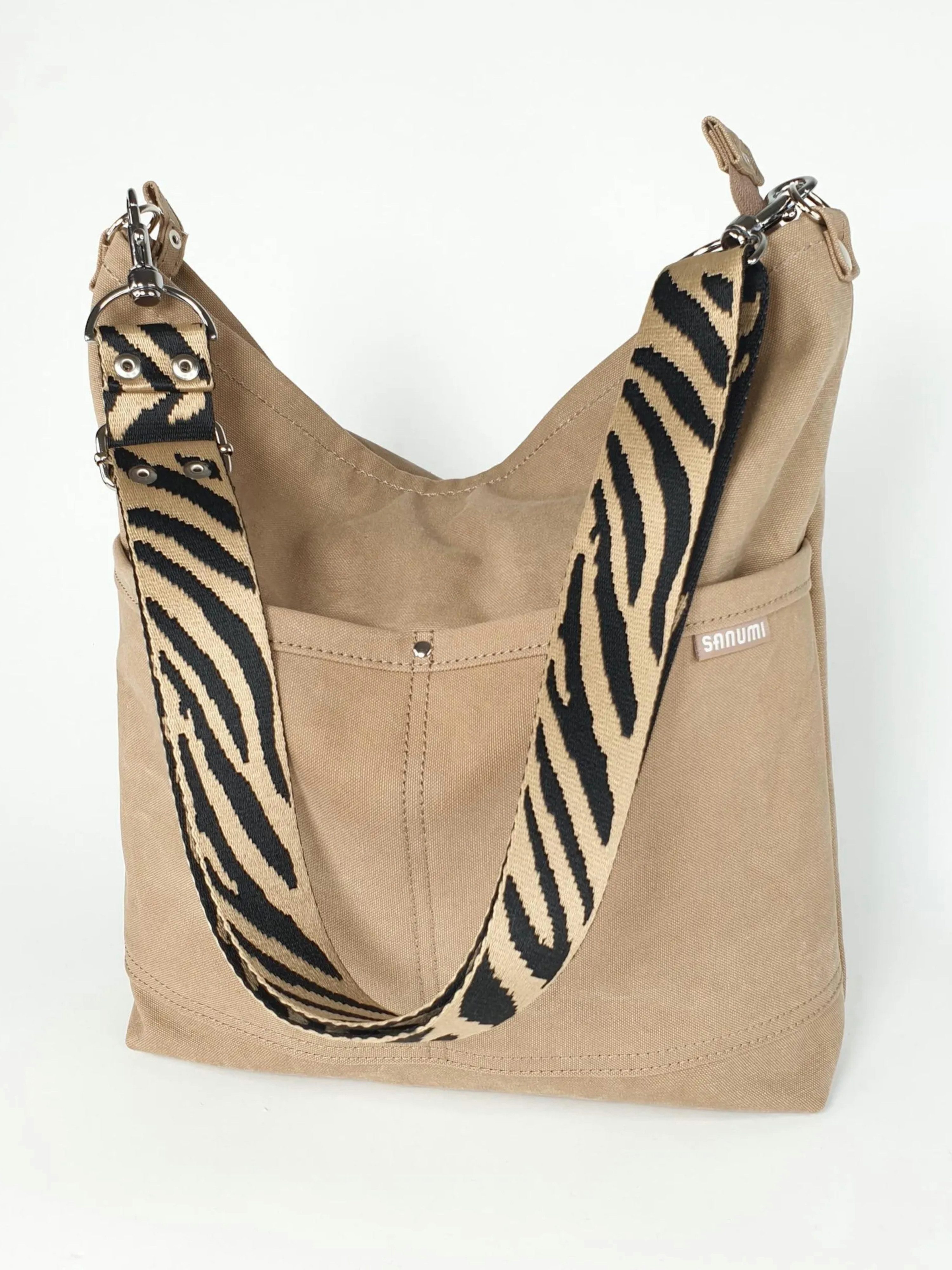 sanumi Umhängetasche Canvas Hobobag günstig online kaufen
