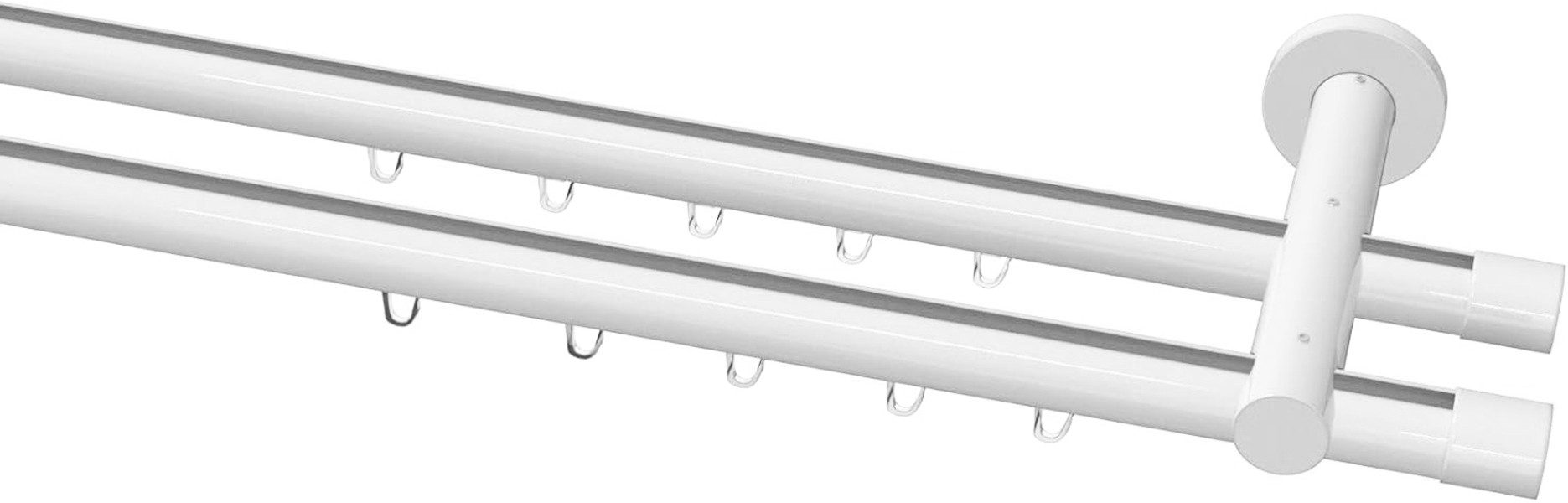 Garduna Gardinenstange Ø 20mm Innenlauf Komplettset inkl. X-Gleiter in Prof günstig online kaufen