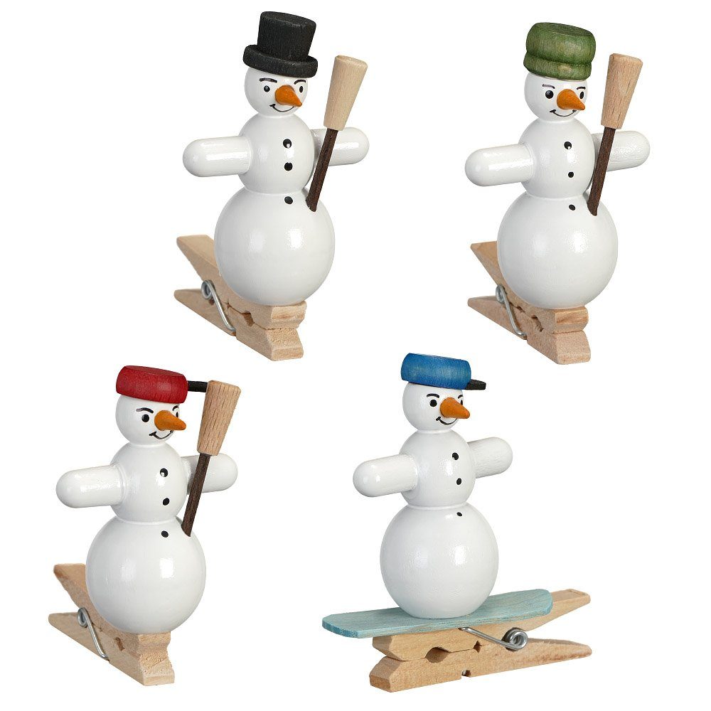 Christbaumschmuck Baumbehang Schneemann mit Klammer c NEU