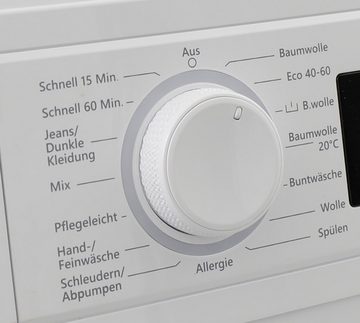 Telefunken Waschmaschine W-01-52-W, 5 kg, 1000 U/min, Mit Mengenautomatik und Überlaufschutz, 15 Programme