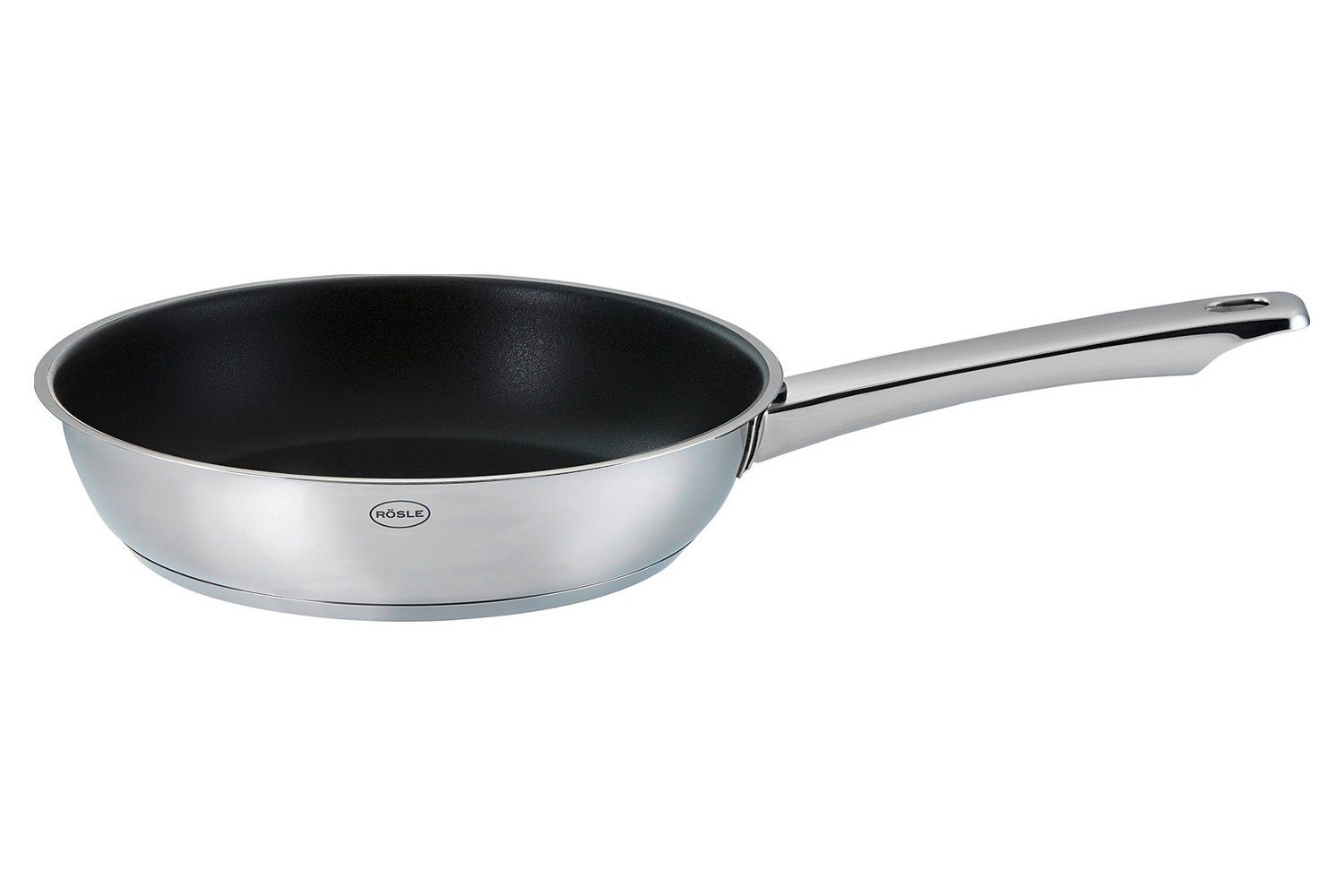 RÖSLE Bratpfanne MOMENTS, Ø 20 cm, Grau, Elektro, Gas, Induktion, Edelstahl 18/10