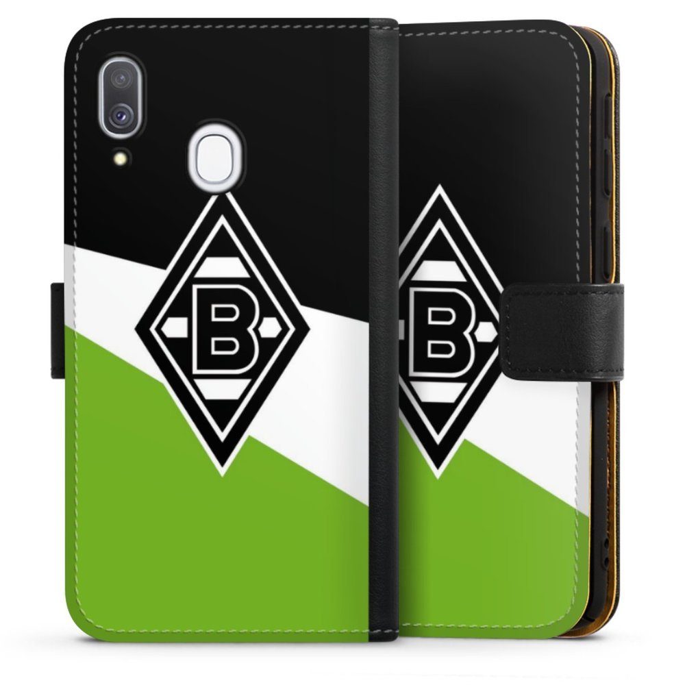 DeinDesign Handyhülle Borussia Mönchengladbach Gladbach Offizielles Lizenzprodukt, Samsung Galaxy A40 Hülle Handy Flip Case Wallet Cover
