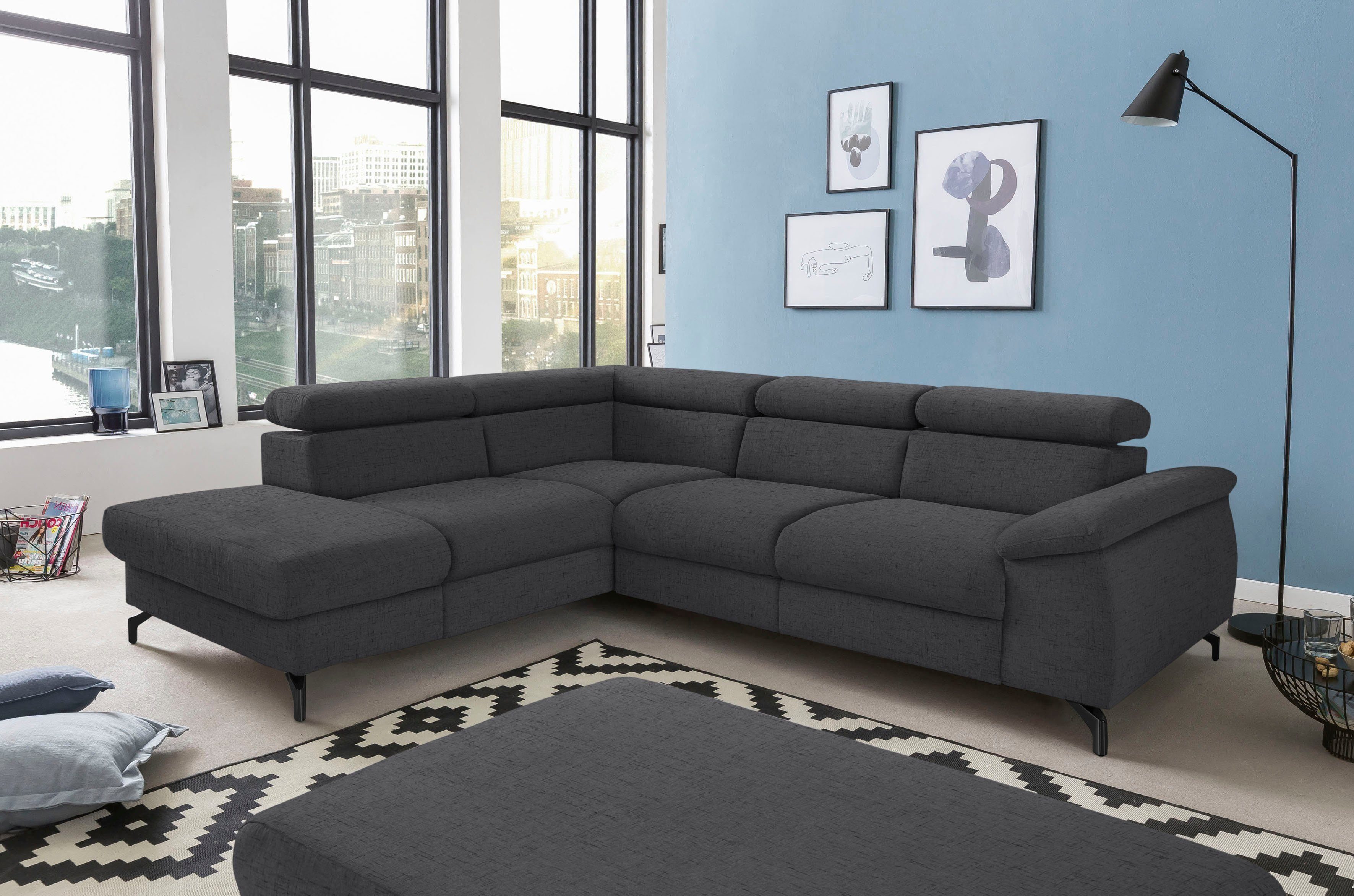 COTTA Polstergarnitur Komaris L-Form, (Set), Set bestehend aus: Ecksofa mit günstig online kaufen