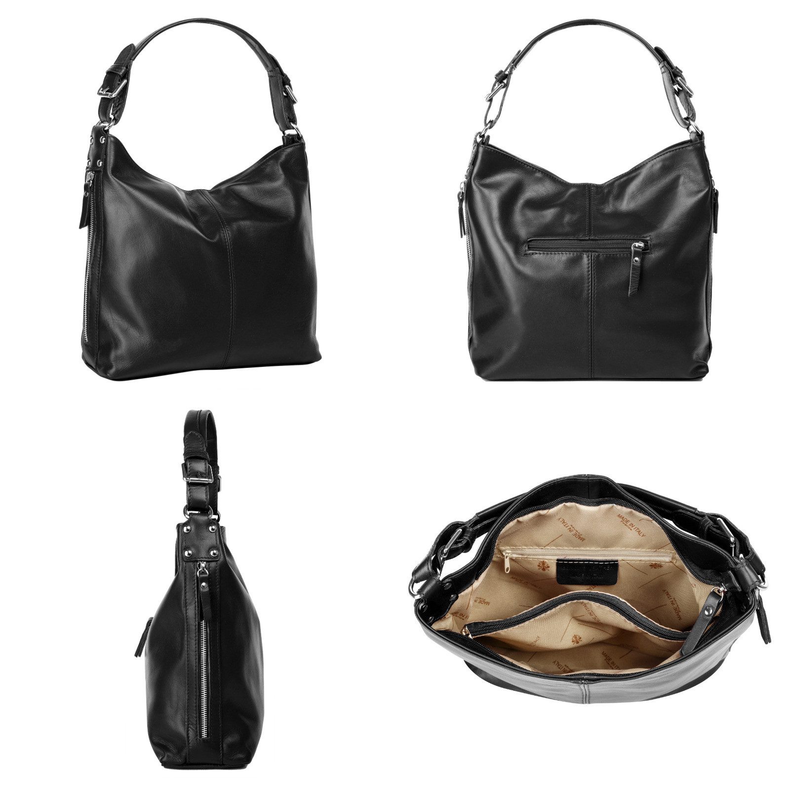 Samantha Look Henkeltasche, echt Leder, Made in Italy günstig online kaufen