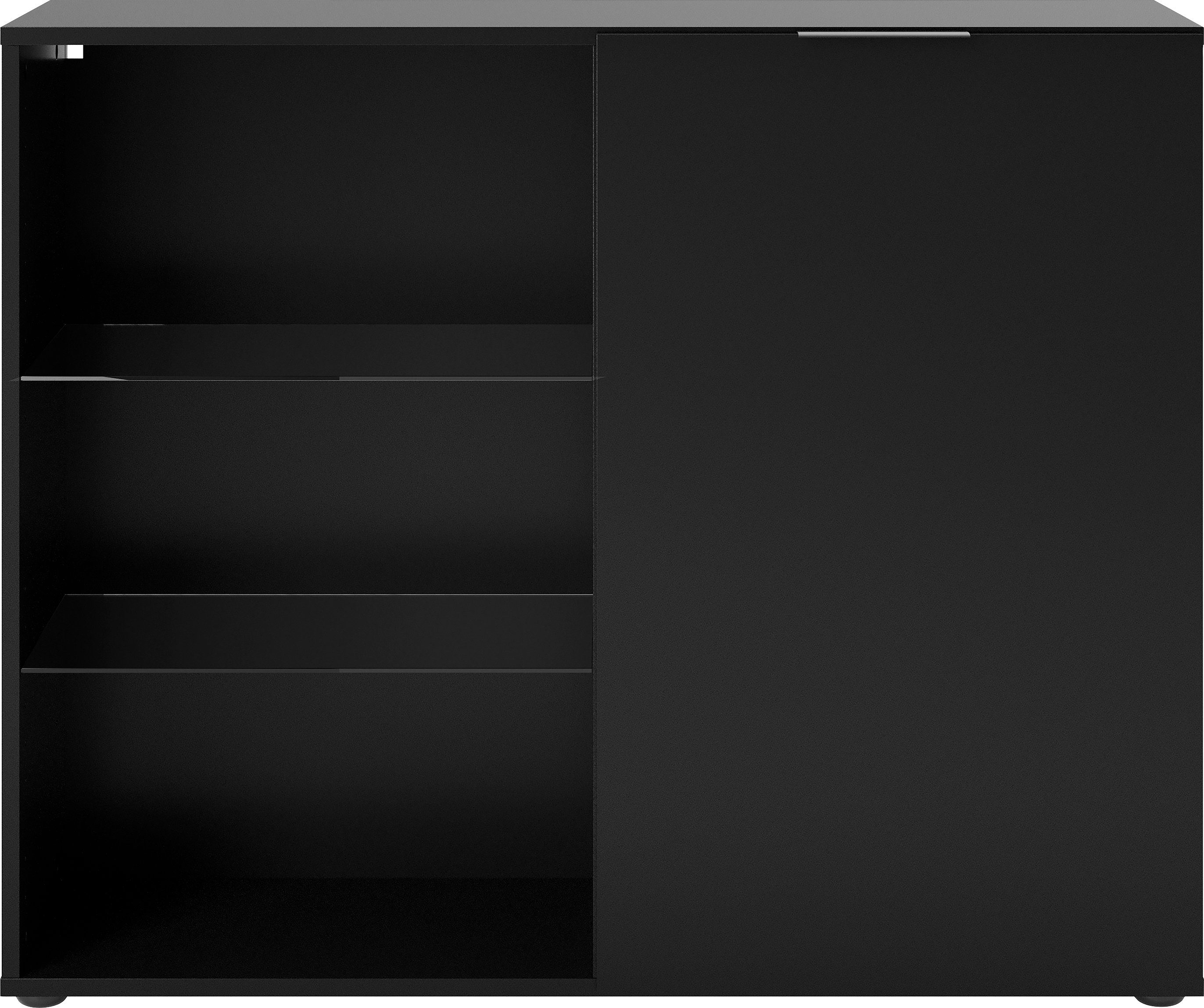 FMD Standvitrine Dark mit 2 Glaseinlageböden, Breite ca. 99 cm
